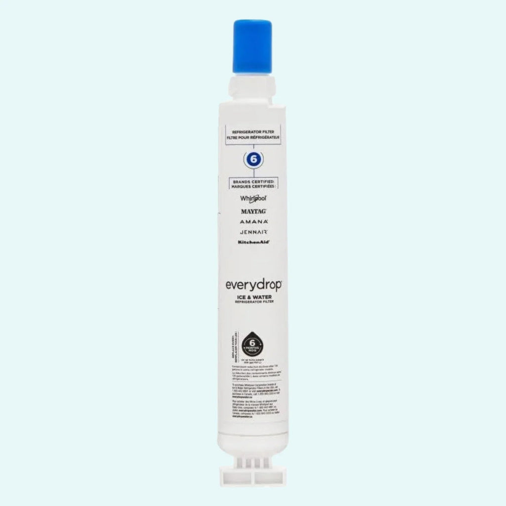 everydrop® by whirlpool ice and water refrigerator filter 6, edr6d1, single pack, white