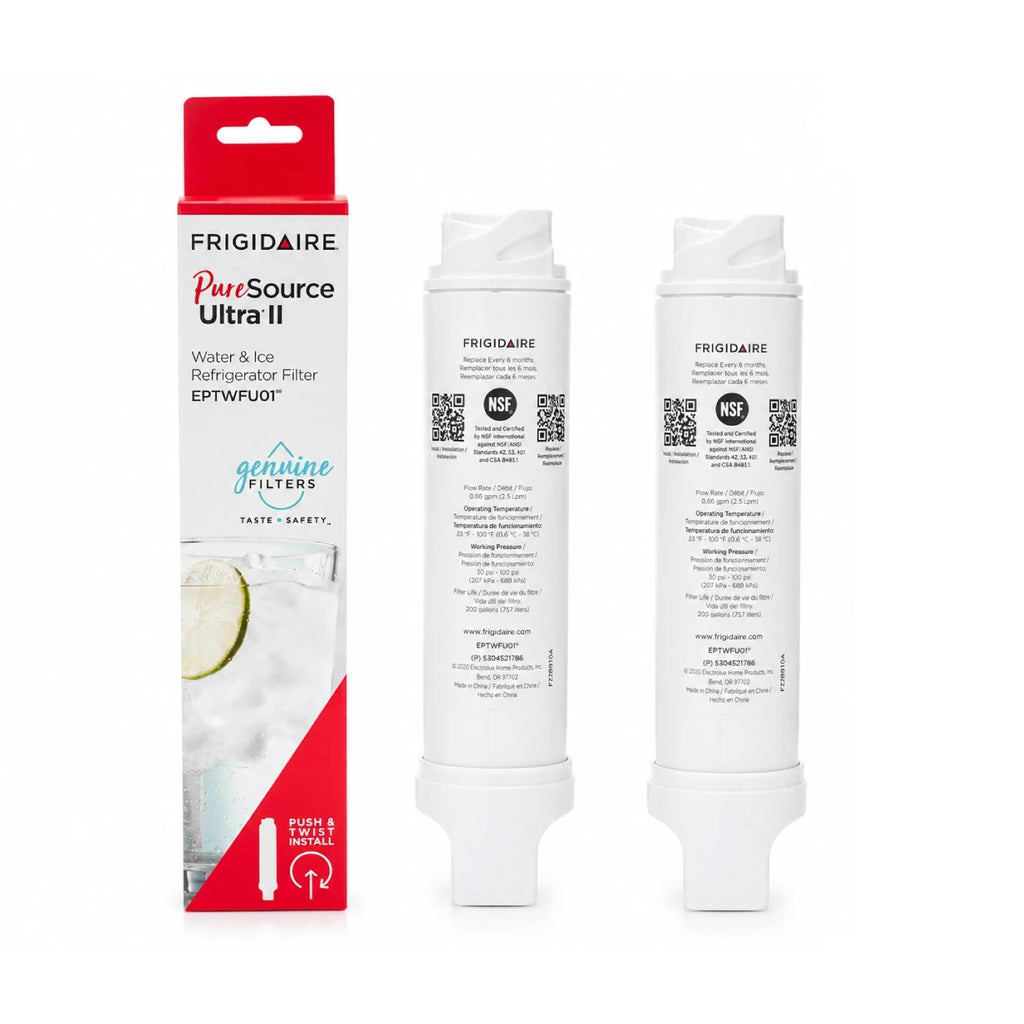 Frigidaire Genuine EPTWFU01 Refrigerator Water Filter Replacement Pack