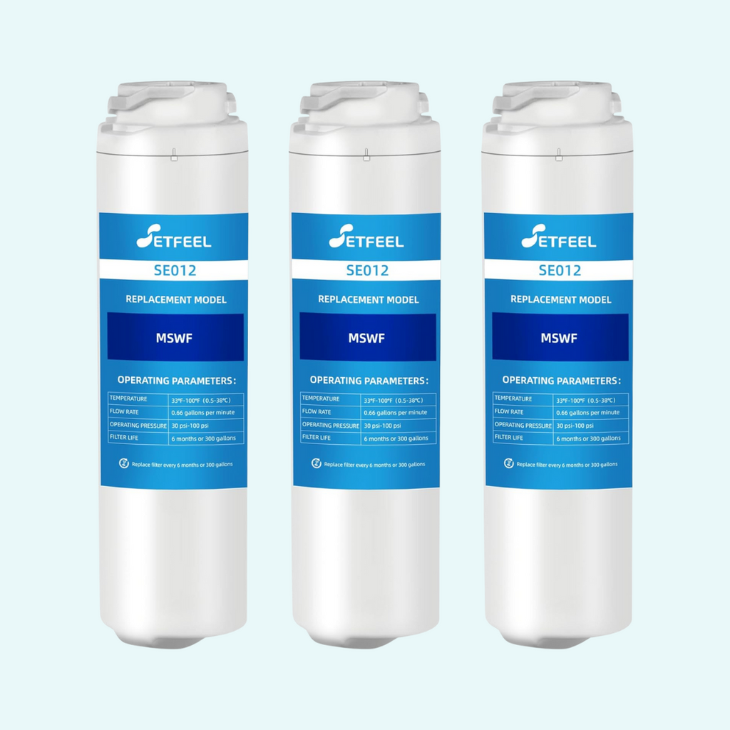 MSWF Refrigerator Water Filter Replacement for GE Smart Water MSWF Cartridge 101820A 101821B RWF1500A – 1 to 4 Pack | SETFEEL