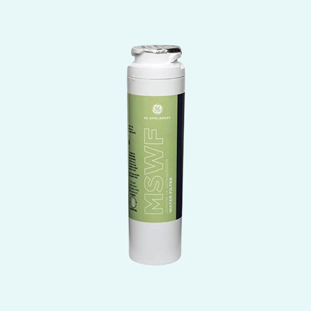 GE MSWF Refrigerator Water Filter Replacement – NSF Certified, Twist-Lock, 6-Month / 300-Gallon